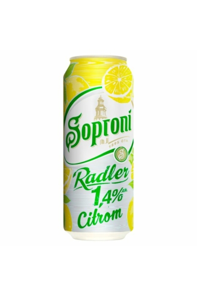 Soproni Radler Citrom 1,4% dob. 0,5l